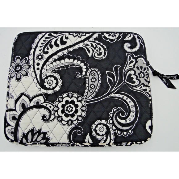 Vera Bradley Tablet Tech Kindle iPad Mini Sleeve Quilted Black & White - Picture 2 of 4